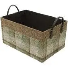 JVL Chequers Home Storage Basket Brown - Small, Medium, Large