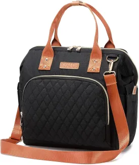 KYALOU Small Diaper Bag, Mini Baby Backpack for Mom, Multi-function Waterproof Travel Tote for Booys and Giirls (Black)