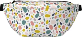 Large Fanny Packs for Women Men Cross Body - Abstract colorful pebbles pattern Travel Crossbody Bags for Women Trendy, Belt Bag for Women Men Crossbody, Waist Bag for Women With Adjustable Strap