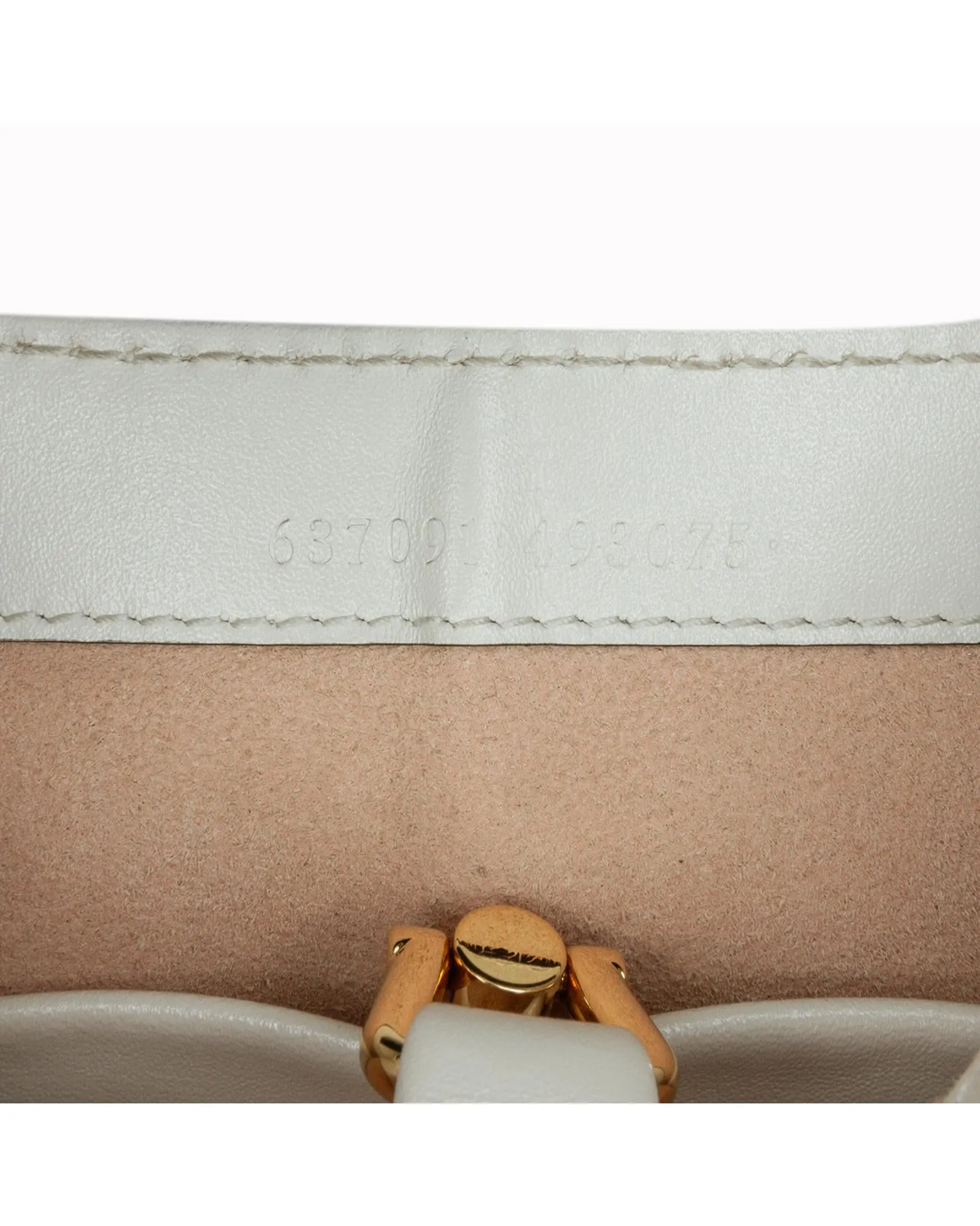 Leather Shoulder Bag with Front Closure and Interior Pocket