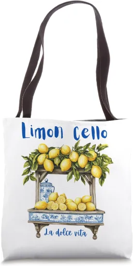 Limoncello Amalfi Coast La Dolce Vita Lemon Italian Summer Tote Bag