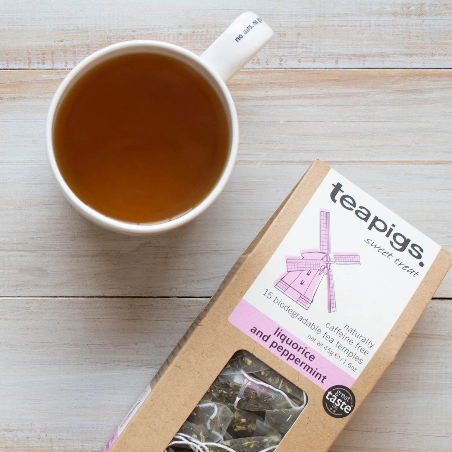 liquorice and peppermint tea