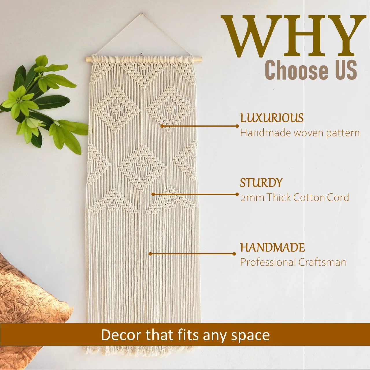 Macrame Boho Wall Hanging