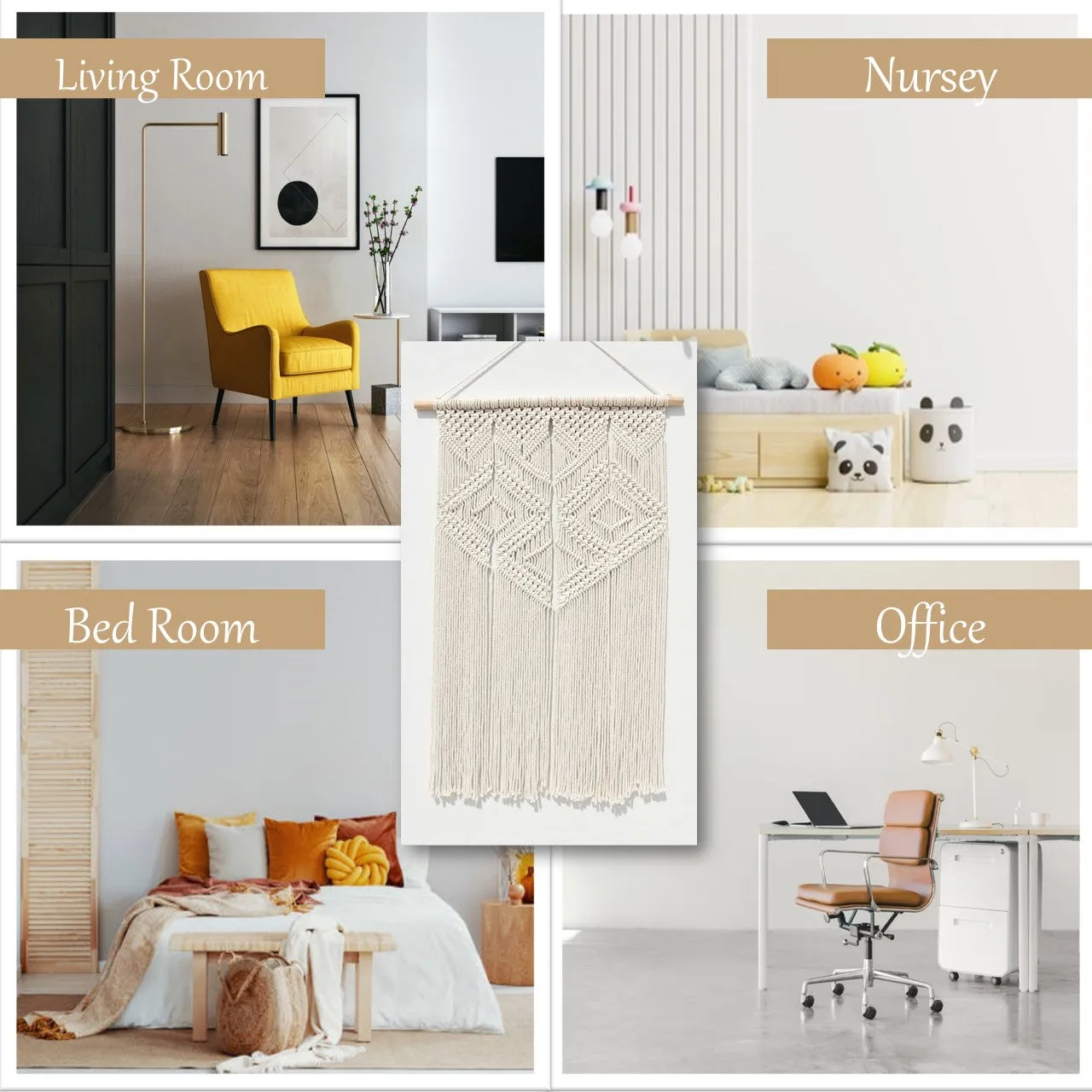 Macrame Boho Wall Hanging