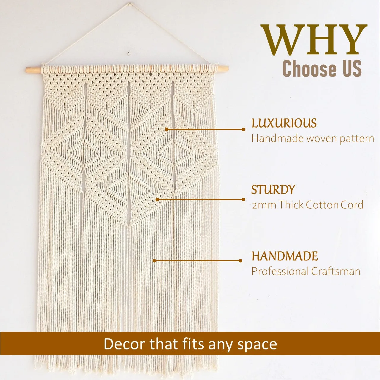 Macrame Boho Wall Hanging