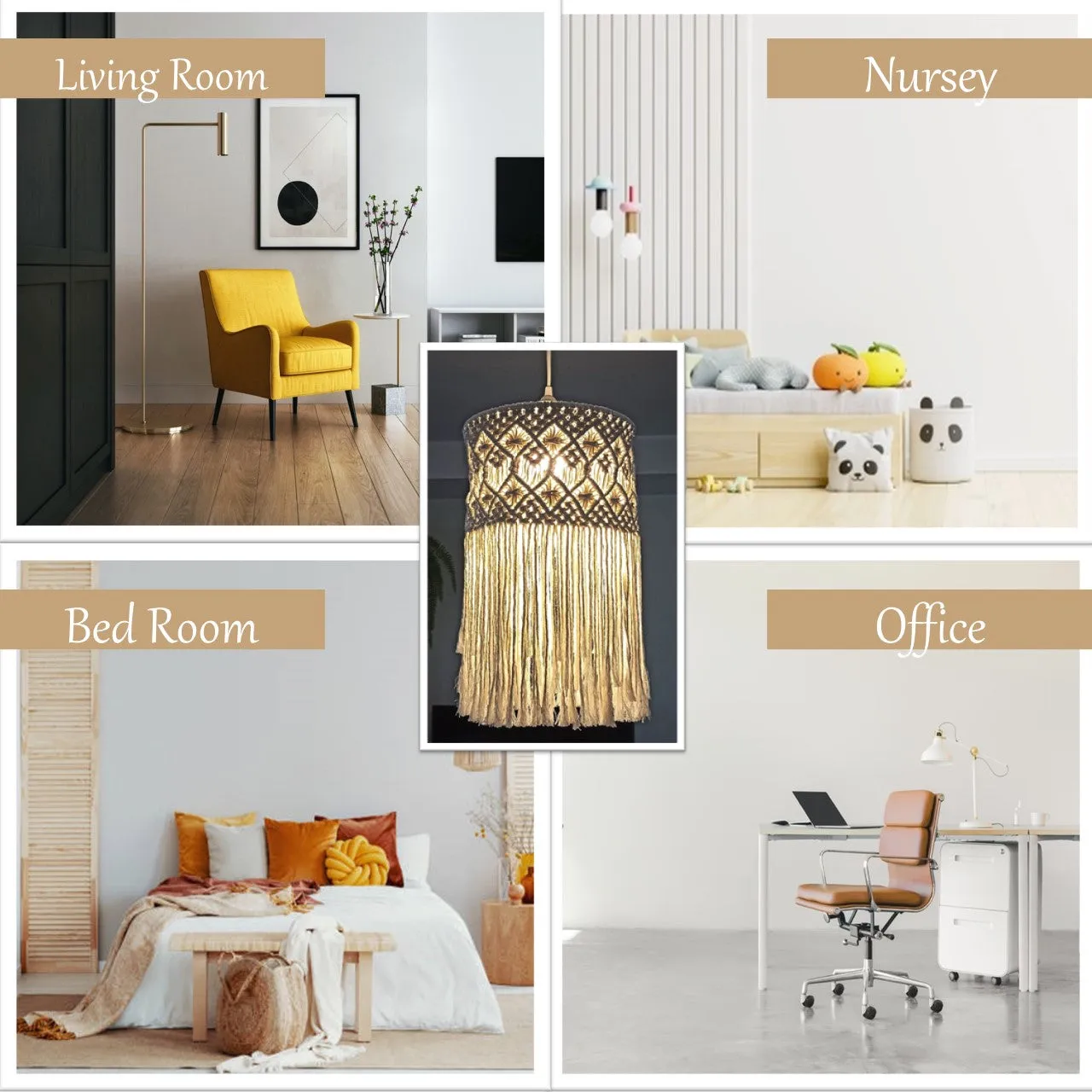 MACRAME LAMPSHADE