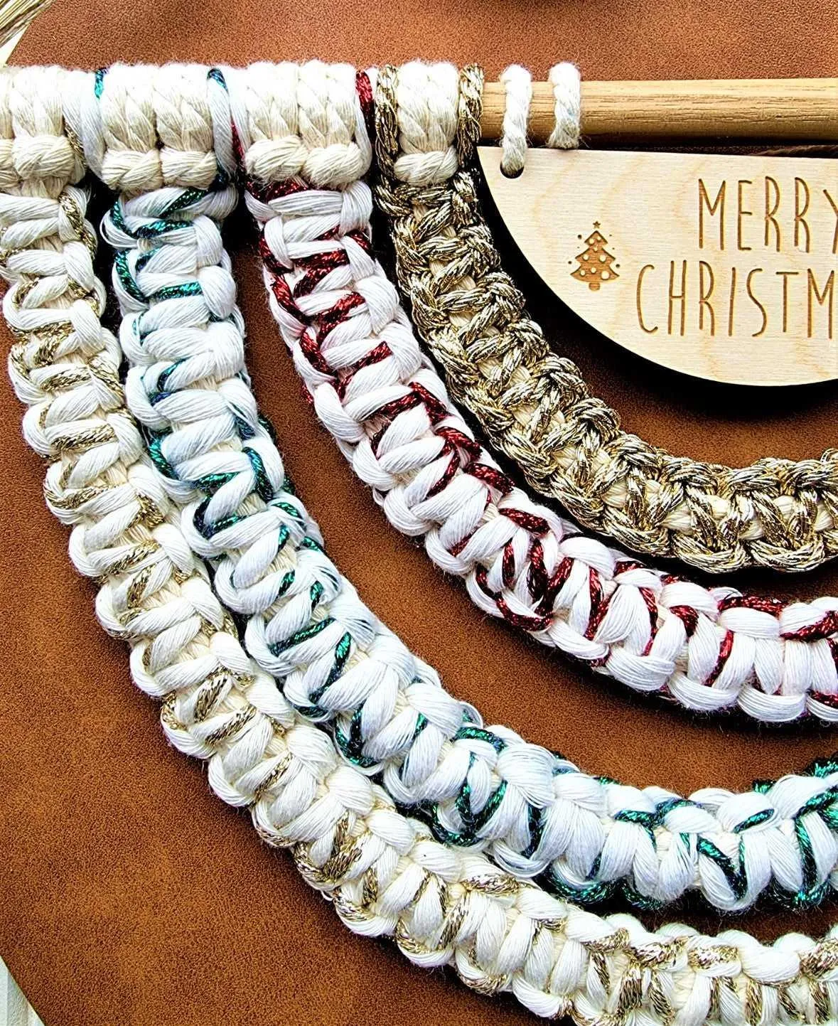 Macrame Rainbow Wall Hanging | Merry Christmas