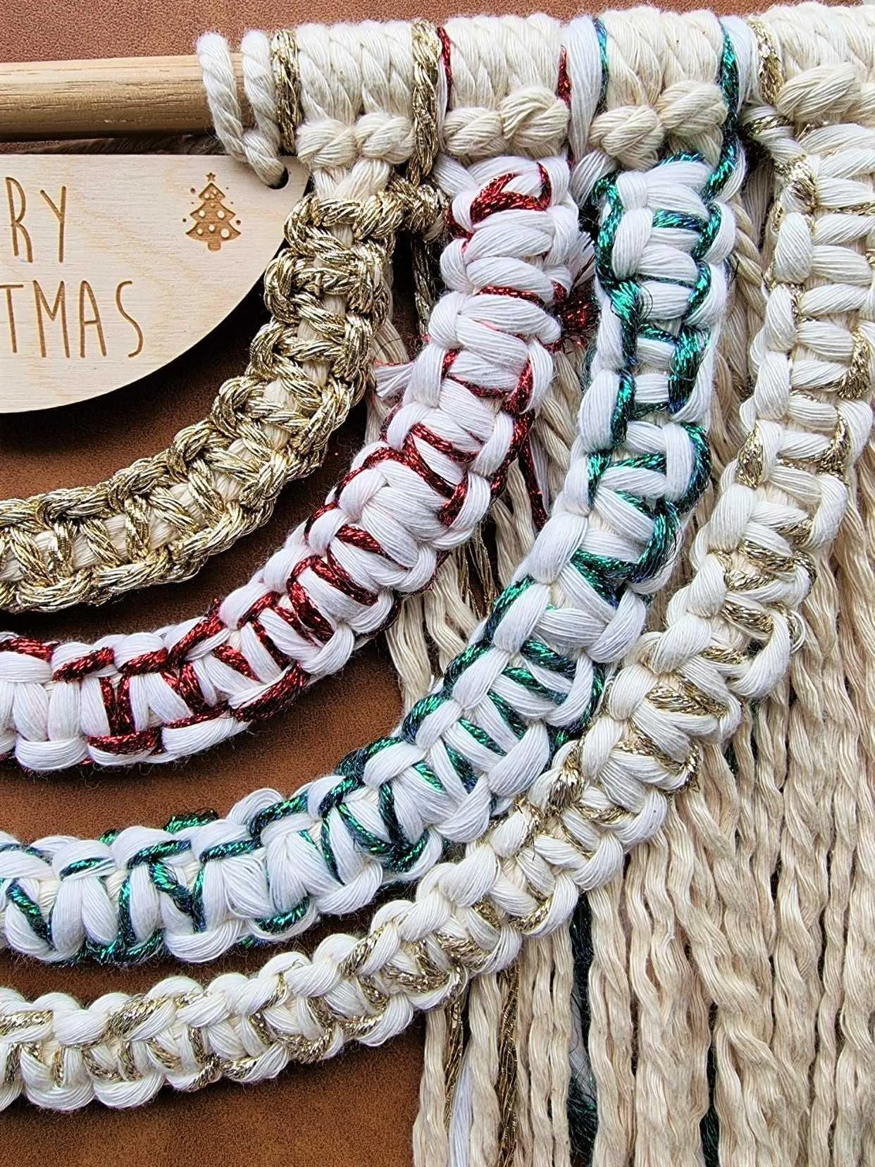 Macrame Rainbow Wall Hanging | Merry Christmas