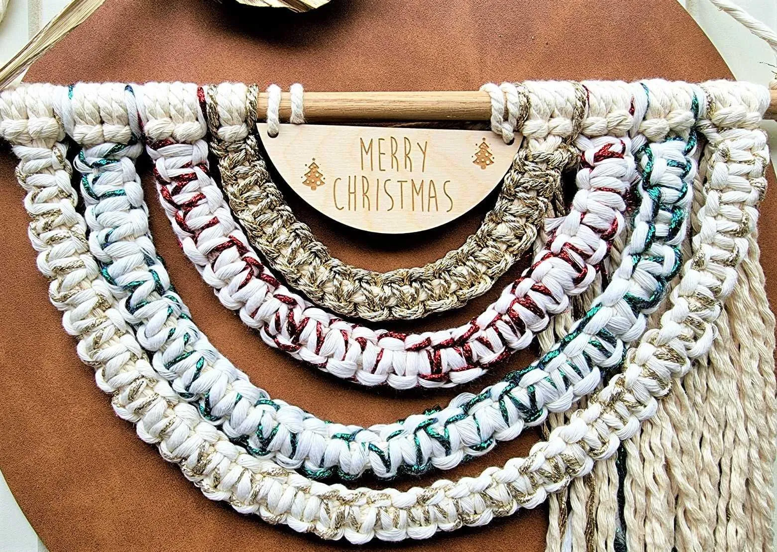 Macrame Rainbow Wall Hanging | Merry Christmas