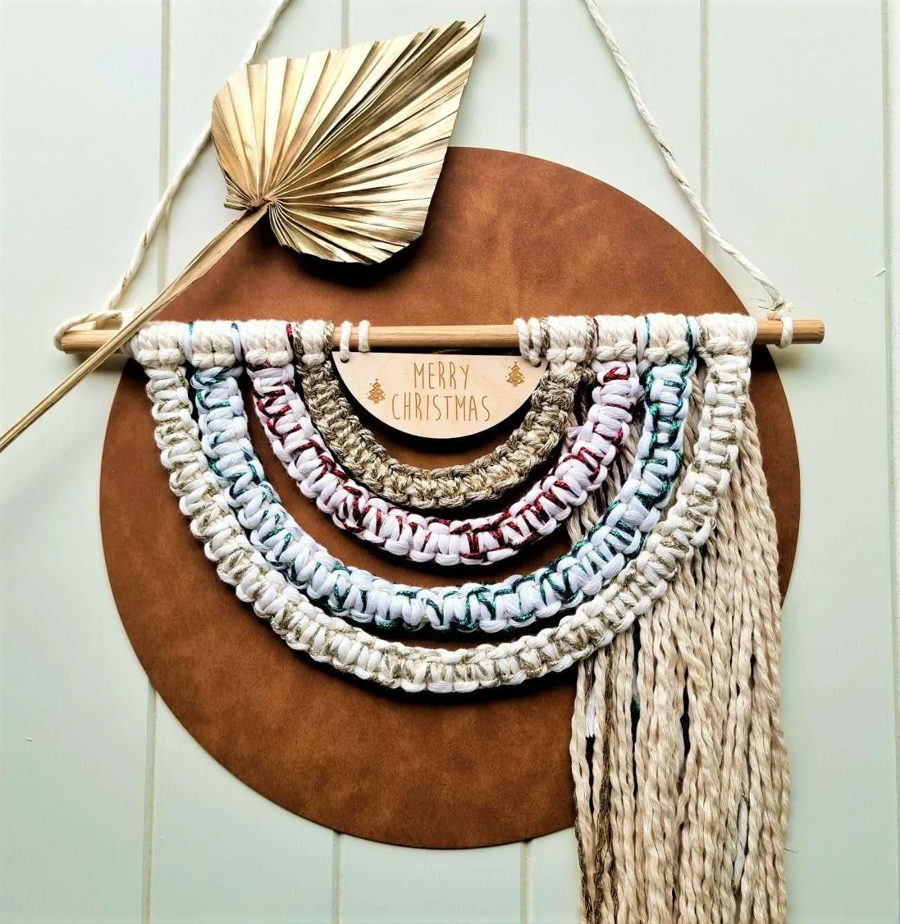 Macrame Rainbow Wall Hanging | Merry Christmas