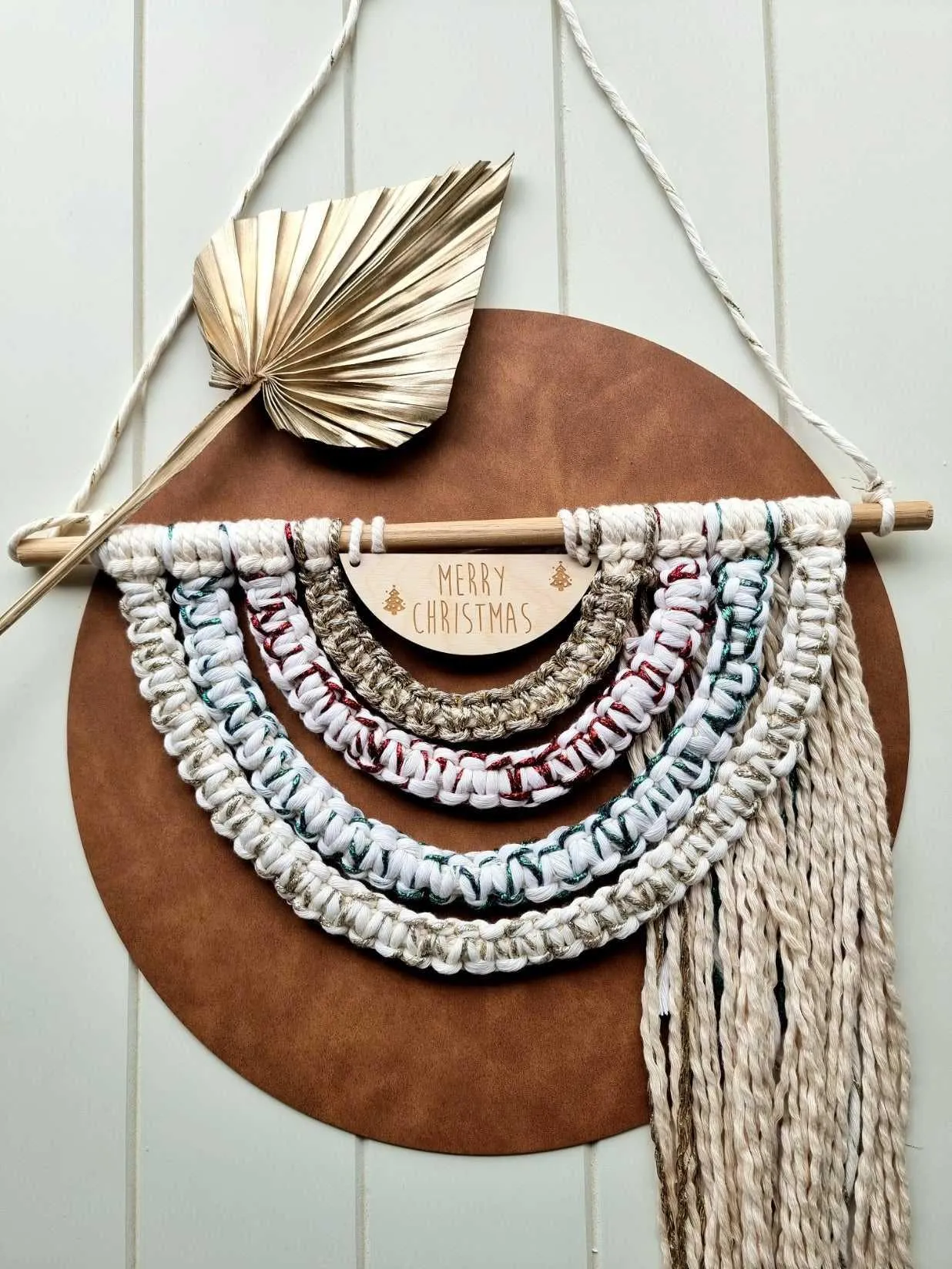 Macrame Rainbow Wall Hanging | Merry Christmas