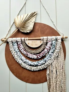 Macrame Rainbow Wall Hanging | Merry Christmas
