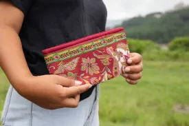 Makeup Bag Upcycled Sari Handmade
