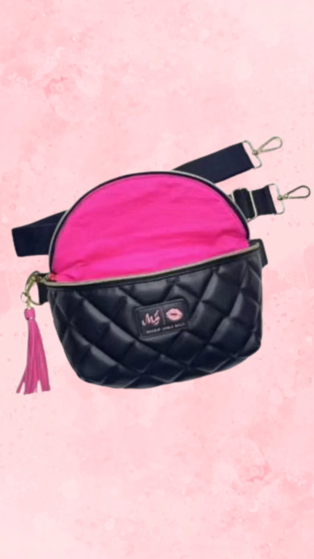 Makeup Junkie Bags - Luxe Onyx Quilted Sidekick [Pre-Order]