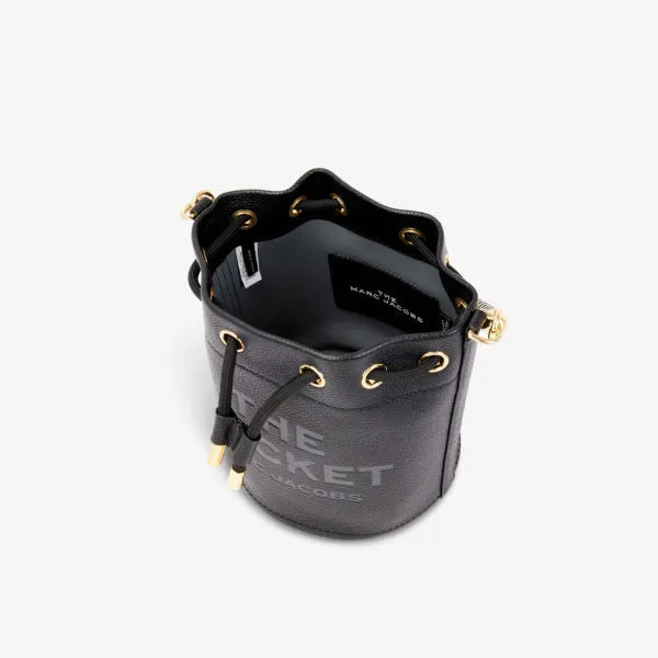 Marc Jacobs leather bucket bag, black