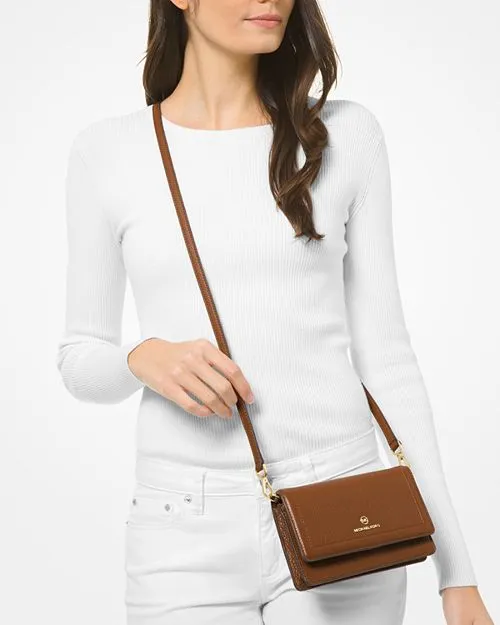 Michael Kors Small Jet Set Charm Phone Crossbody Bag, Brown