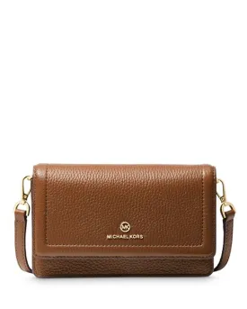 Michael Kors Small Jet Set Charm Phone Crossbody Bag, Brown