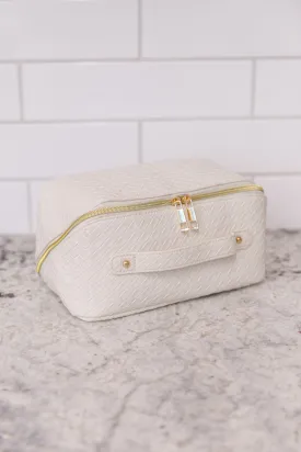 New Dawn Large Capacity Cosmetic Bag in White