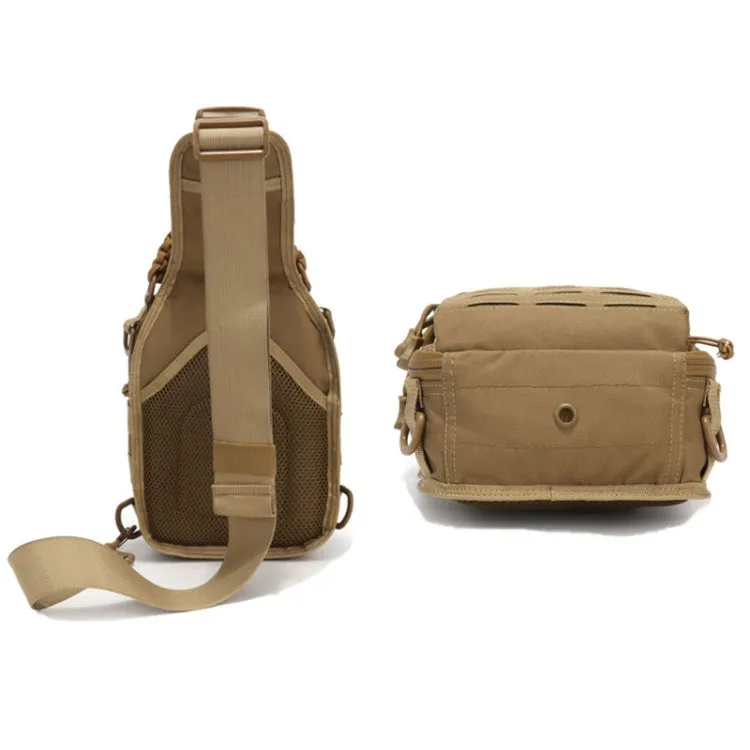 Outdoor Sports Multifunctional Laser Cutting Crossbody Bag(Black)