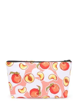 Peach Print Cosmetic Pouch