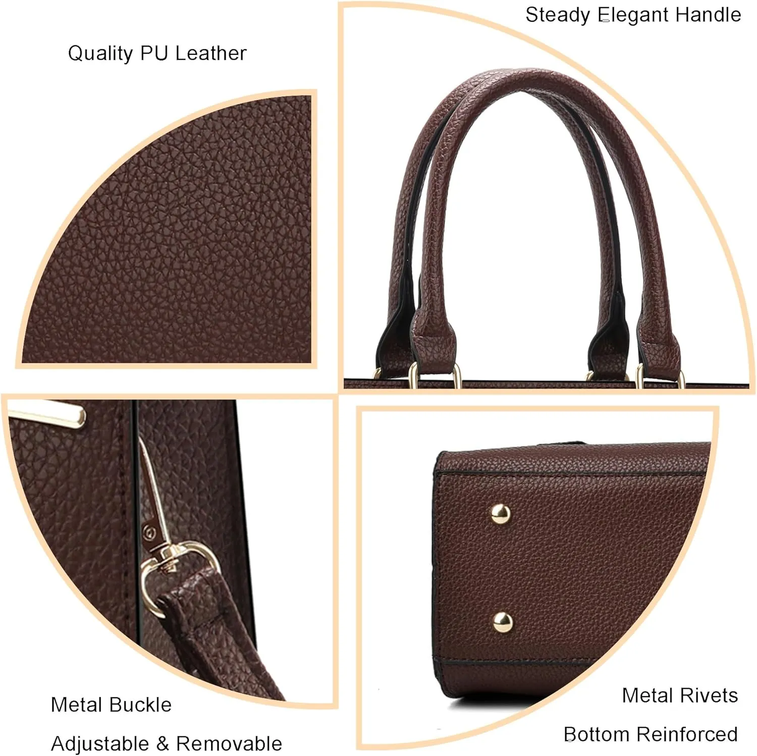 Purses for Women Crossbody Handbags Bags for Womens Shoulder Purse PU Leather Satchel Tote Bag Top Handle