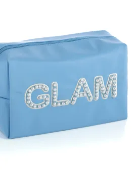 "Glam" Zip Pouch | Sky