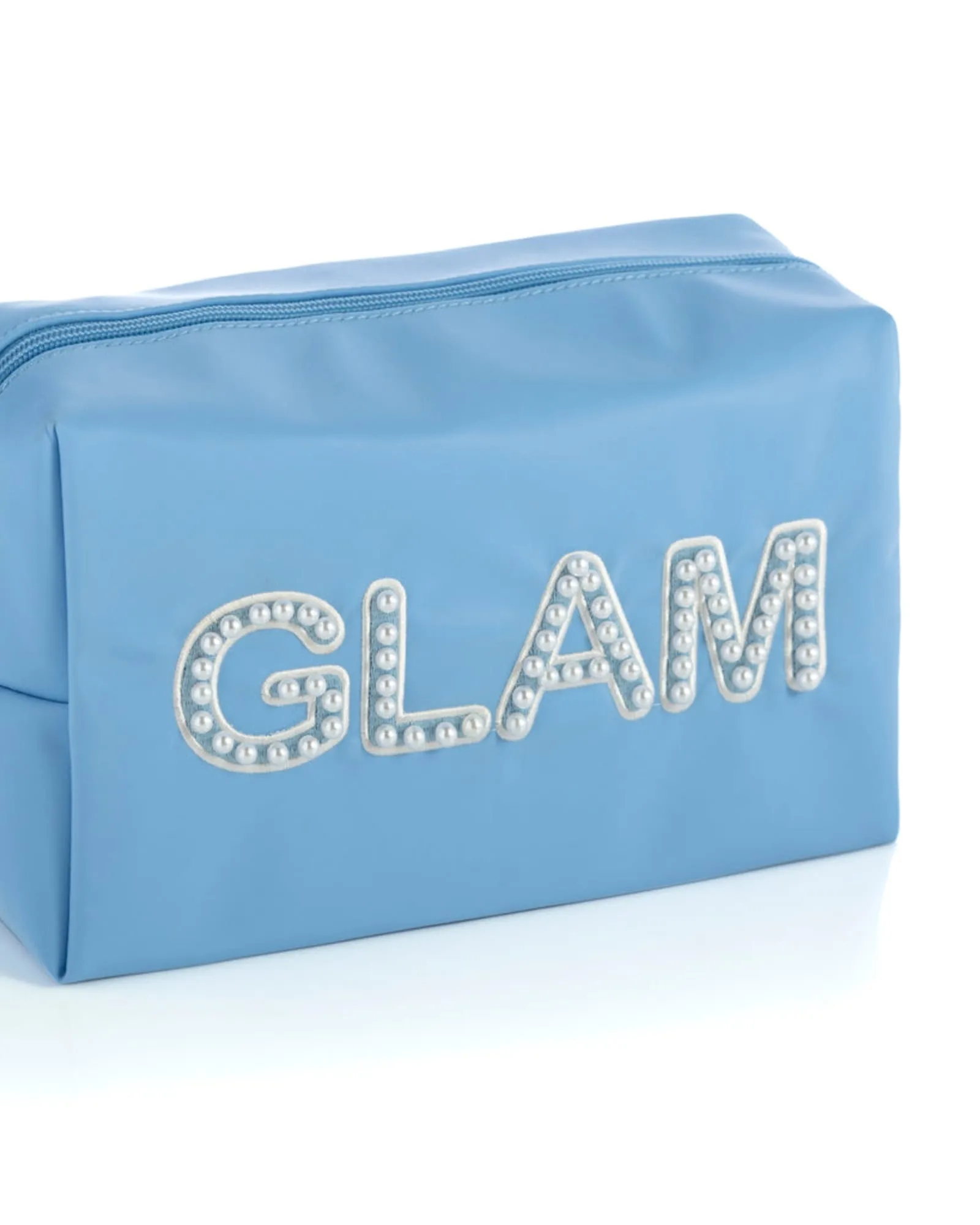 "Glam" Zip Pouch | Sky
