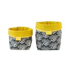 Reversible Soft Bucket - Pincushion Charcoal