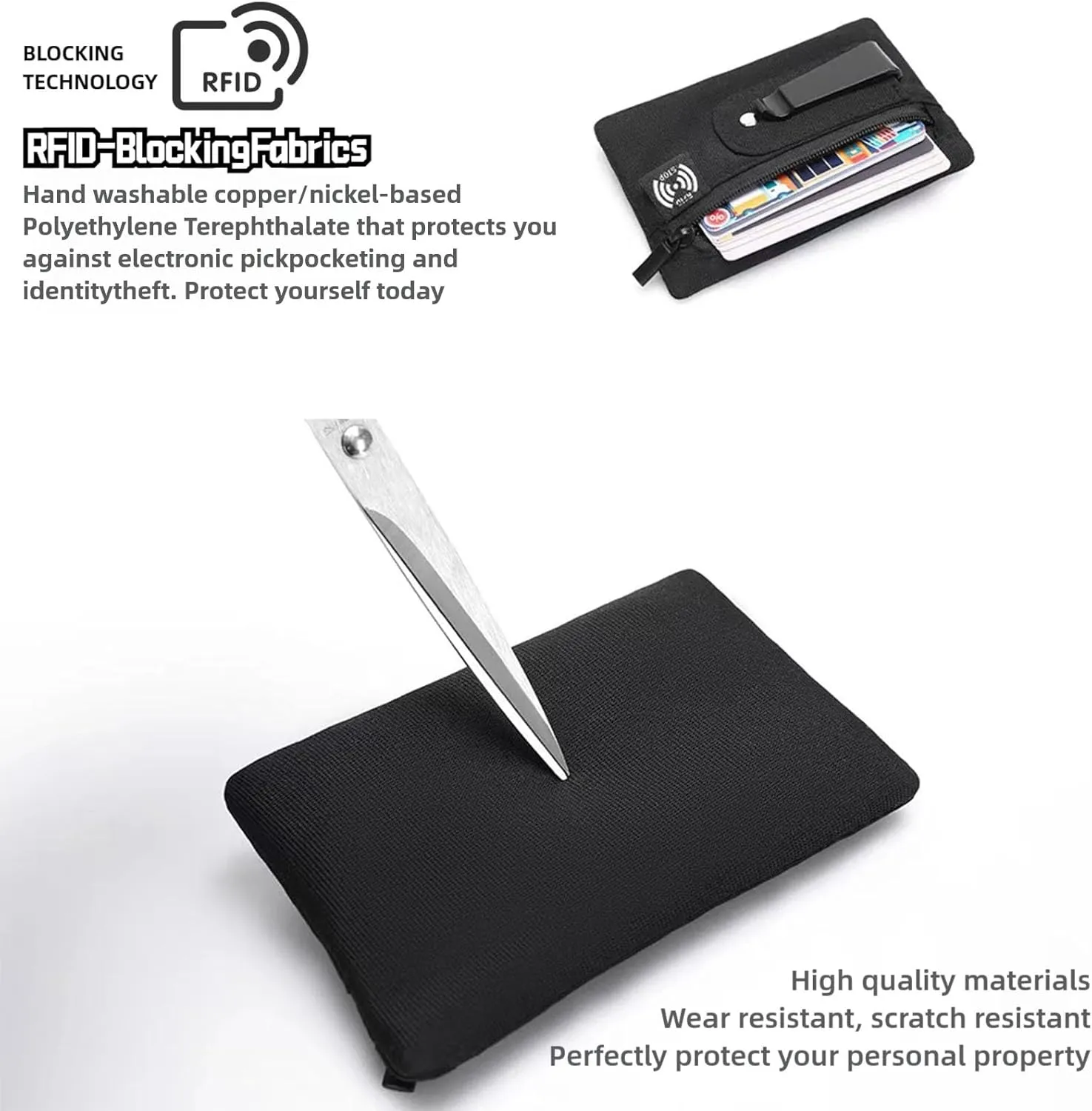 RFID Hidden Clip Stash Money Belt - Ultra Thin Anti-Theft Travel Pouch with Credit Card Slots for Women/Men, Perfect for International Travel, Daily Commute & Outdoor Activities (Green)