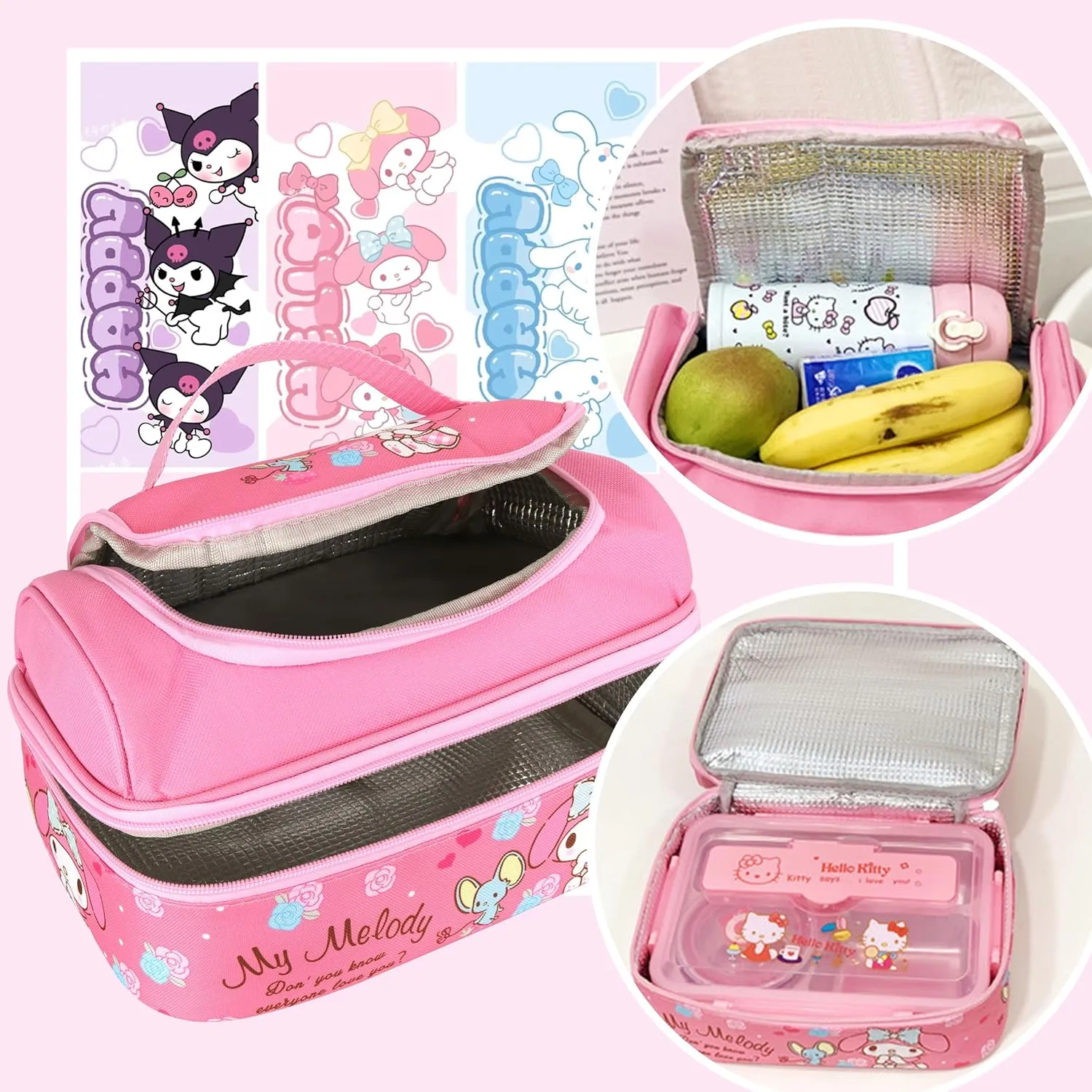 Roffatide Anime Print Business Casual Laptop Backpack Lunch Bag Shoulders Travel Hiking Daypacks Rucksack 17 Inch D
