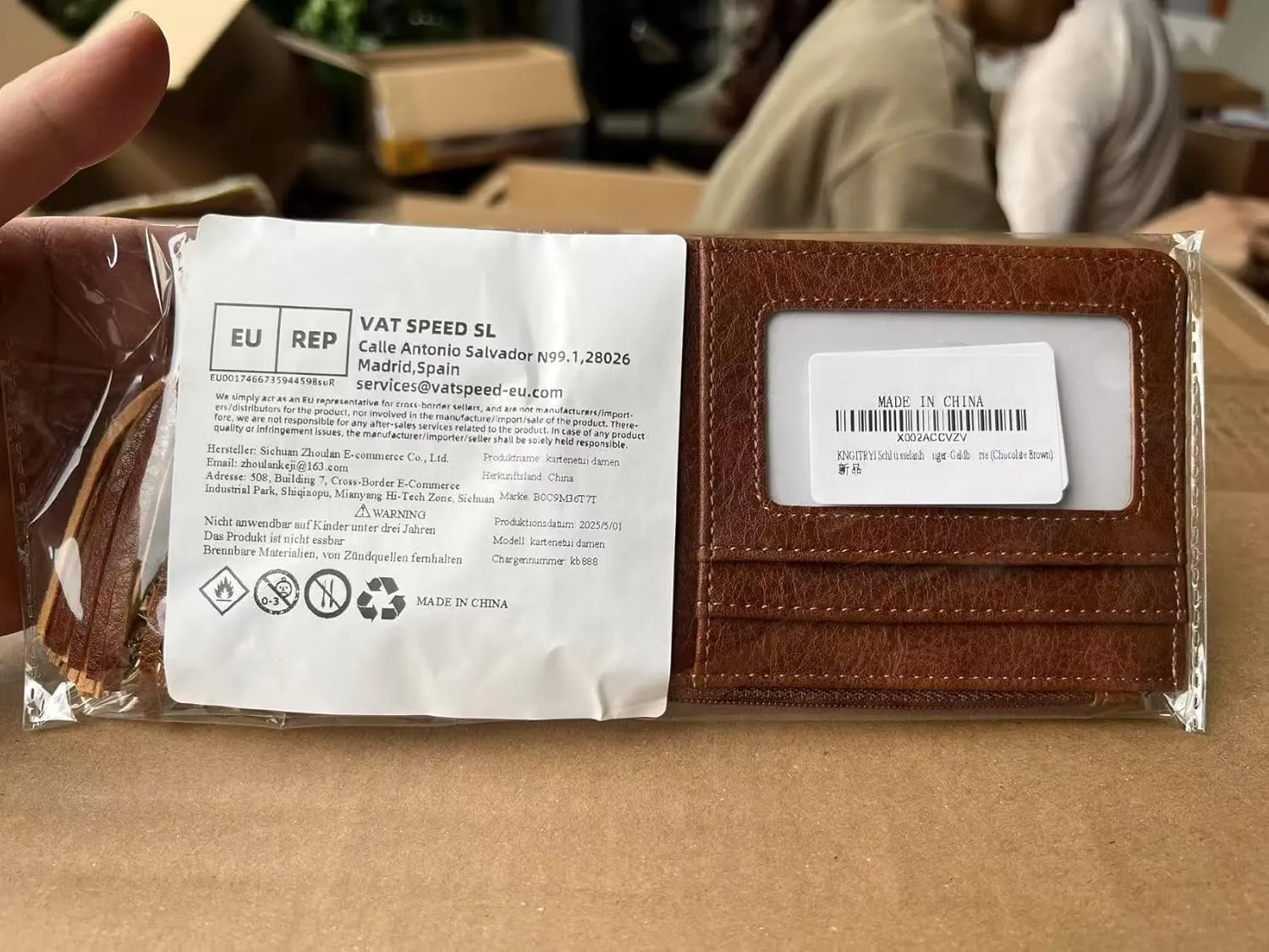 Small Wristlet Wallets for Women RFID Credit Card Holder Wallet Keychain Wristlet Wallet Credit Card Wallets for Women (Chocolate Brown)