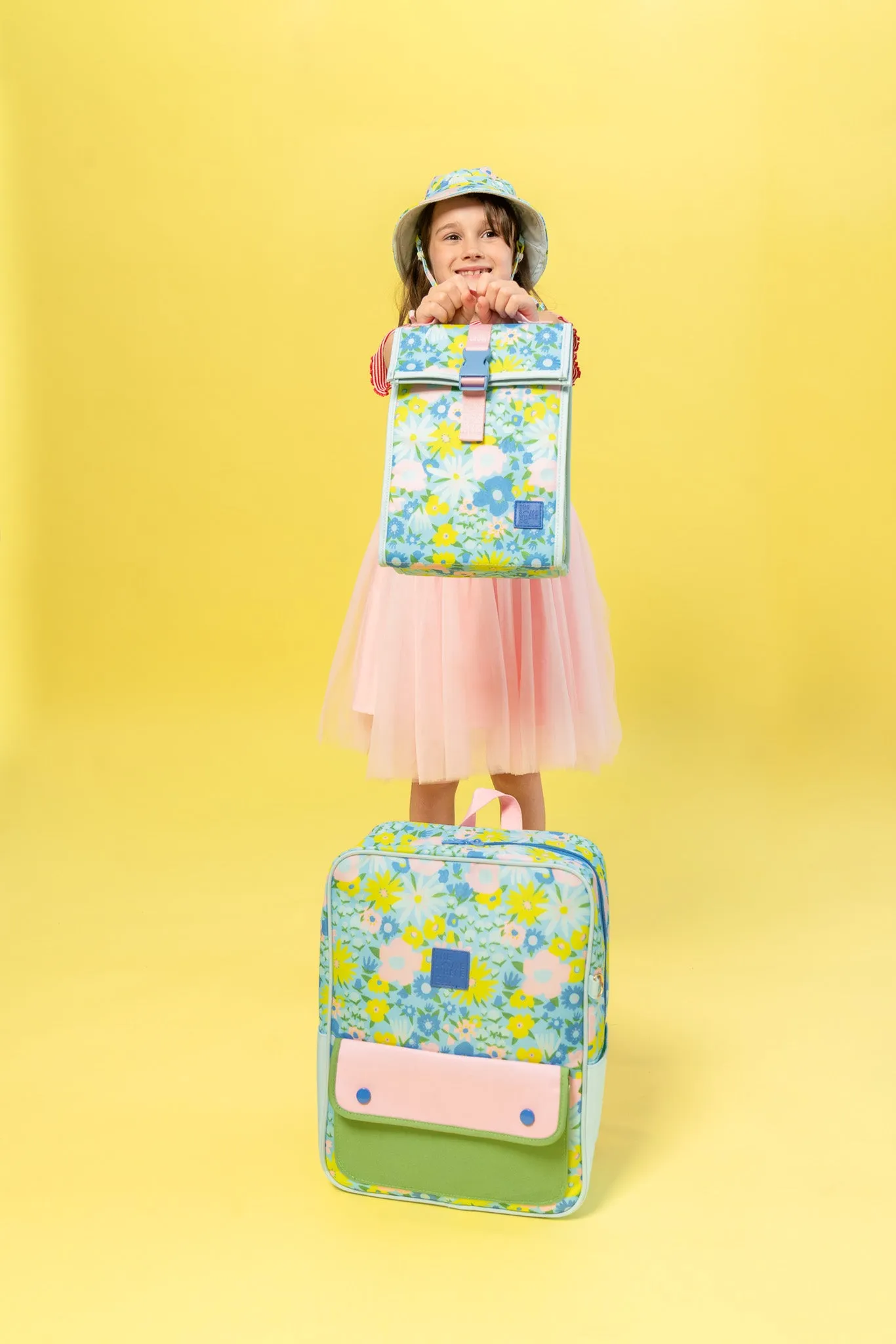 The Somewhere Co. Insulated Lunch Satchel MINI - Posy Skies