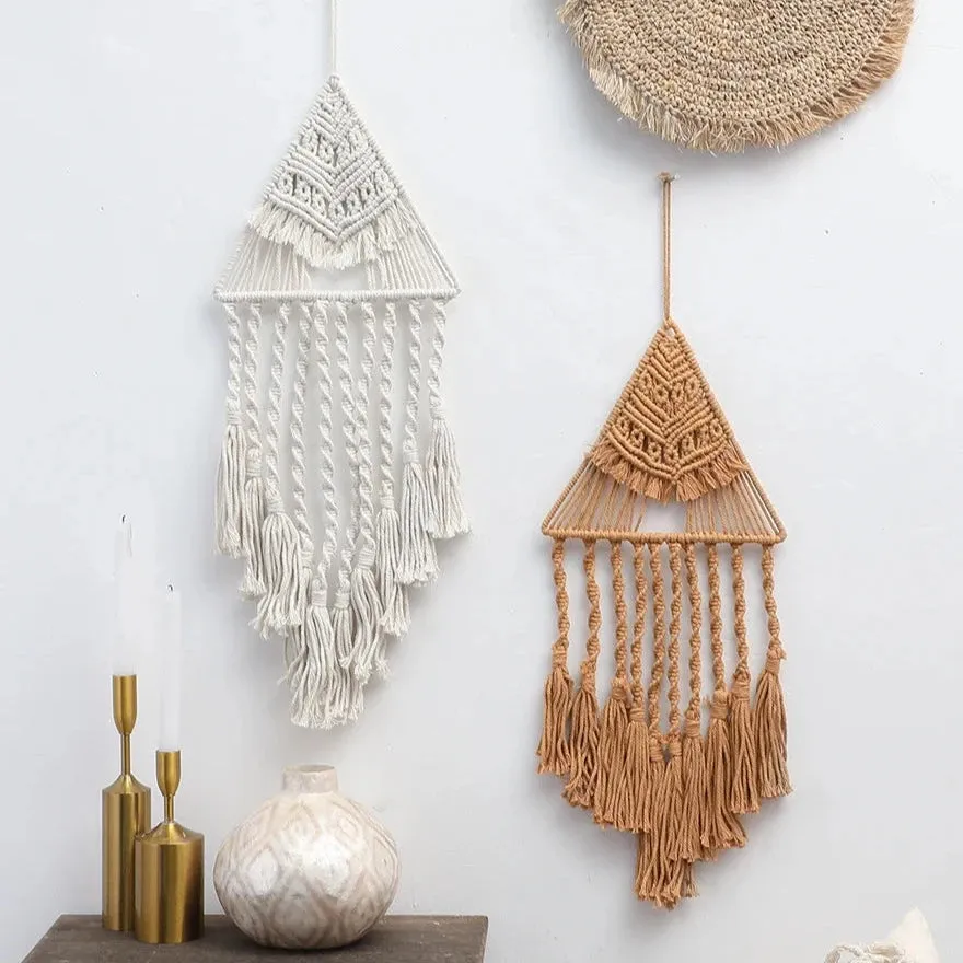 Triangle Tassel Geometric Macrame Dream Catcher
